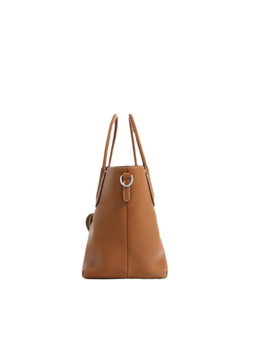 Elara - Ladies Leather Bucket Bag | Tan