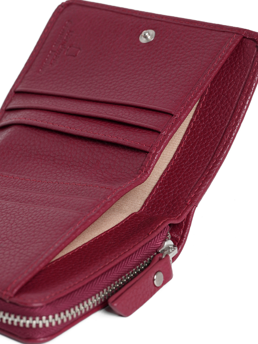 Aero Bi-Fold Wallet, Leather With RFID Blocking | Red