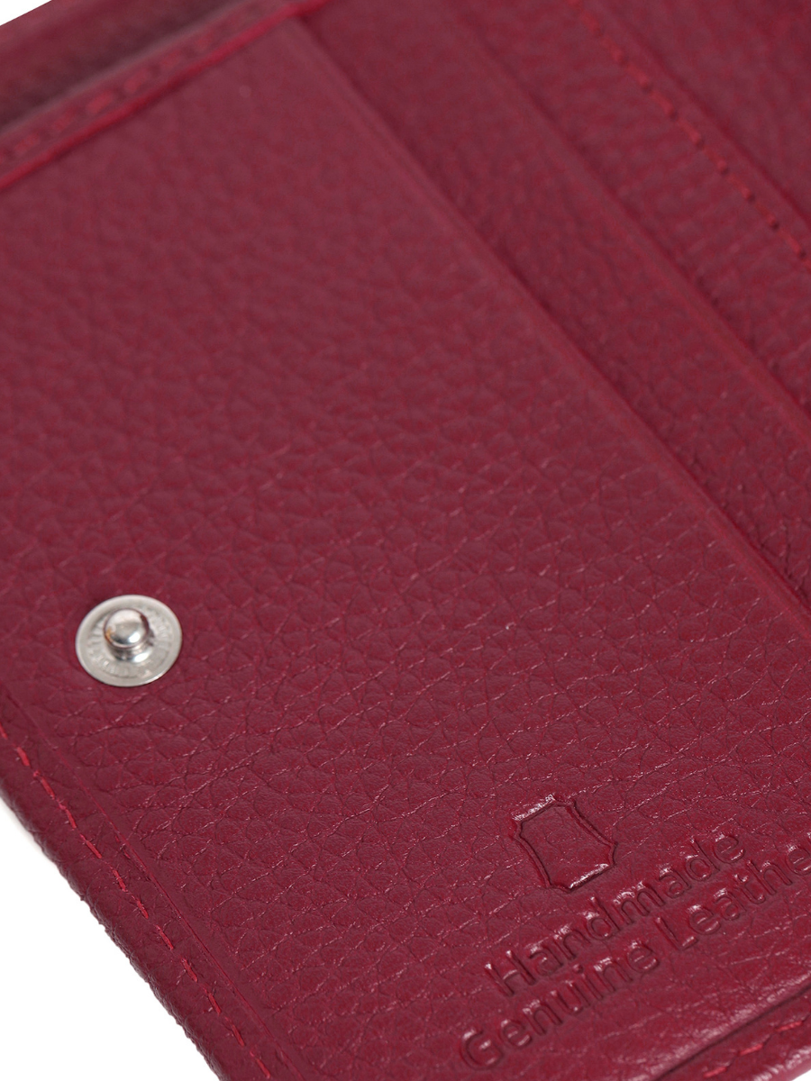 Aero Bi-Fold Wallet, Leather With RFID Blocking | Red