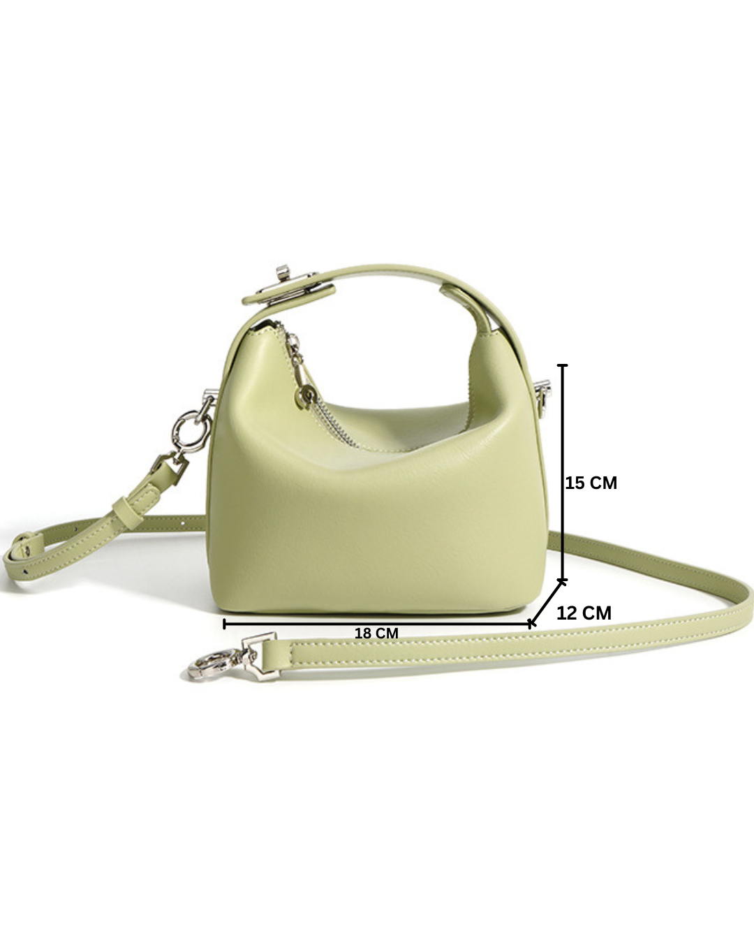Liora - Ladies Leather Handbag | Avocado Green
