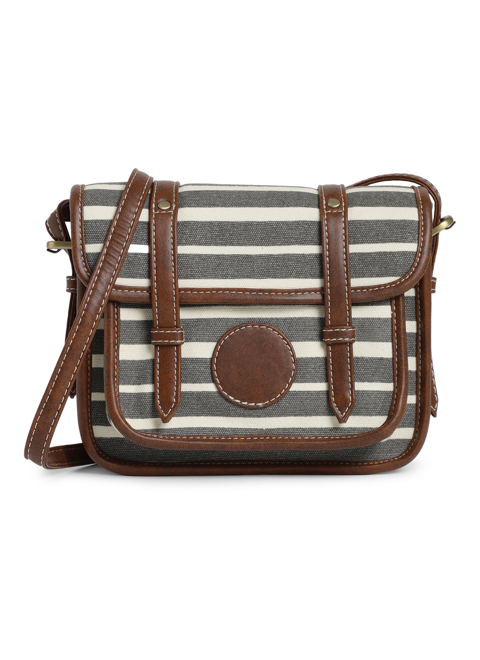 Retro Stripe Ladies Cross Body Bag