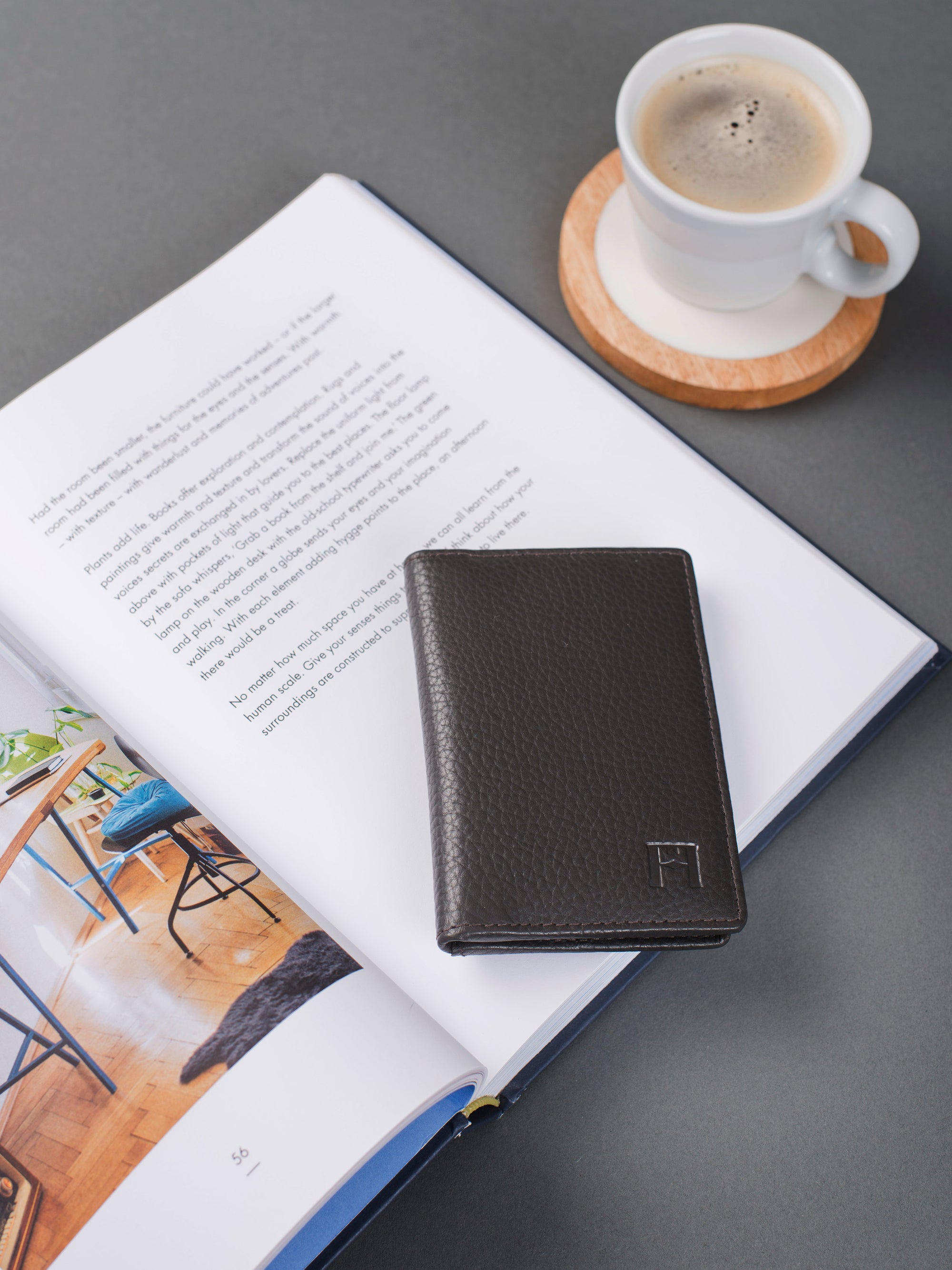 Petite Wallet, Leather With RFID Blocking | Dark Brown