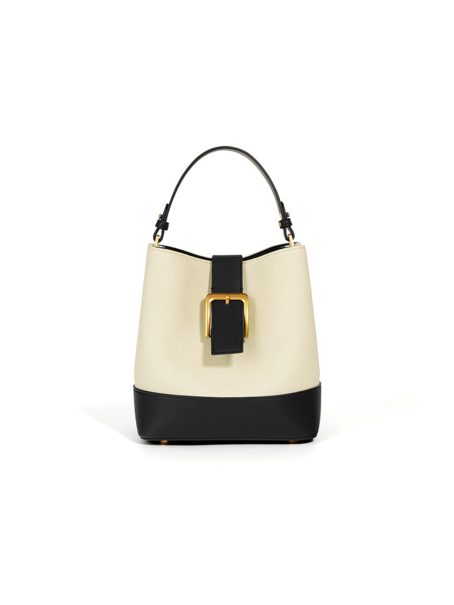 Sylvia - Ladies Leather Bucket Bag | Black