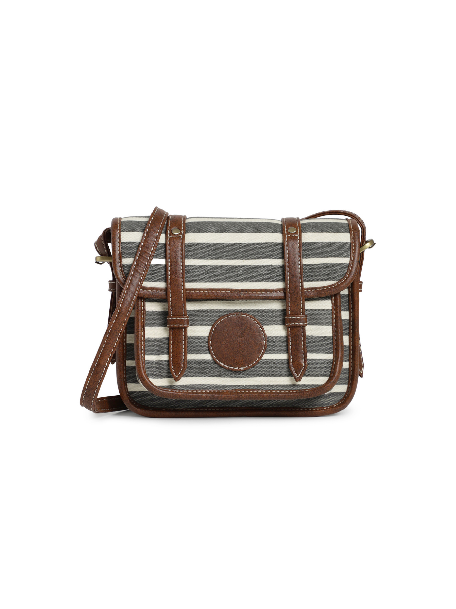 Retro Stripe Ladies Cross Body Bag