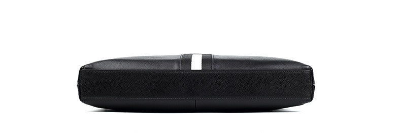 Conrad -Genuine Leather Laptop Bag I Black