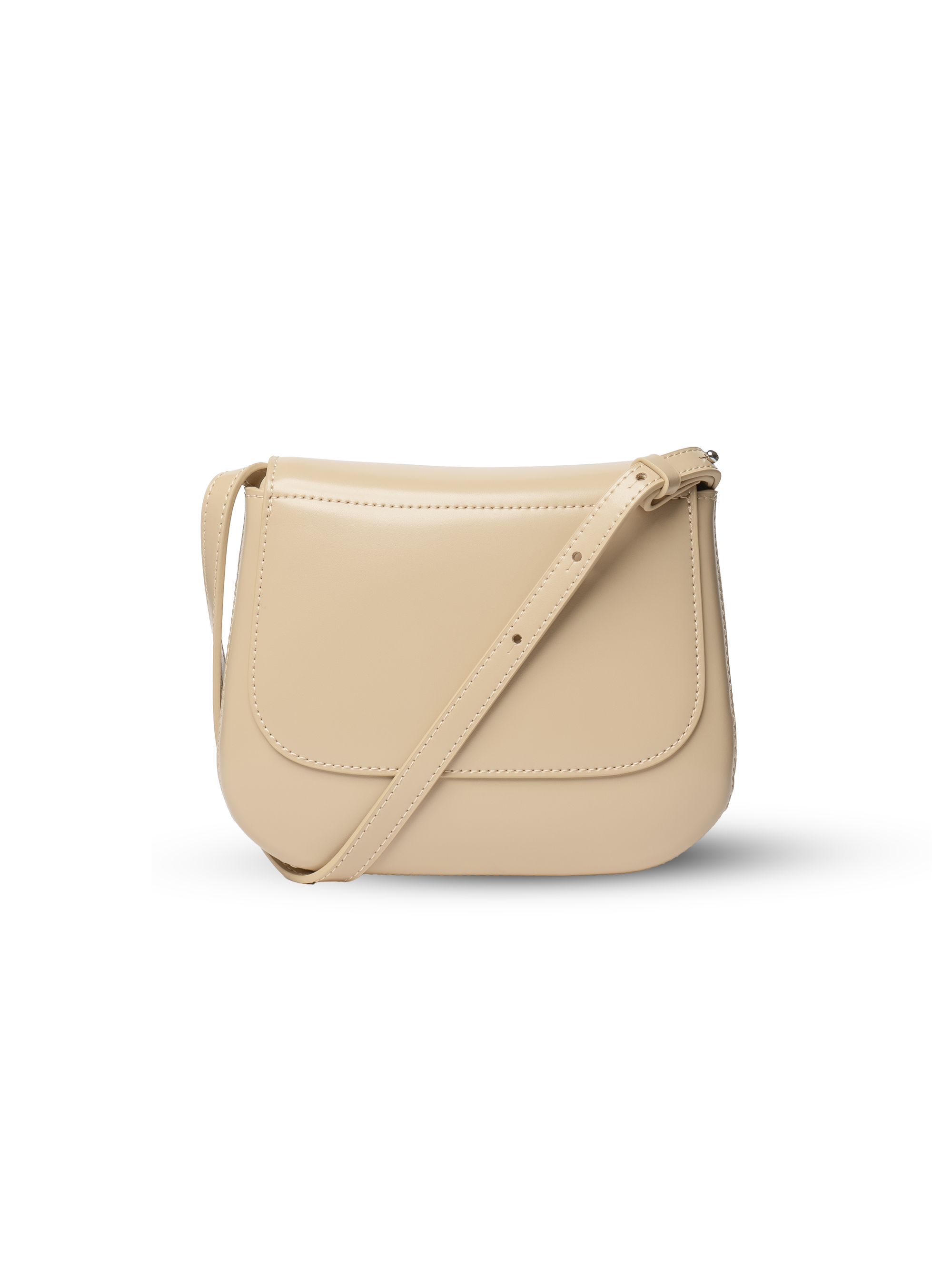 Luna - Ladies Leather Structured Bag I Beige