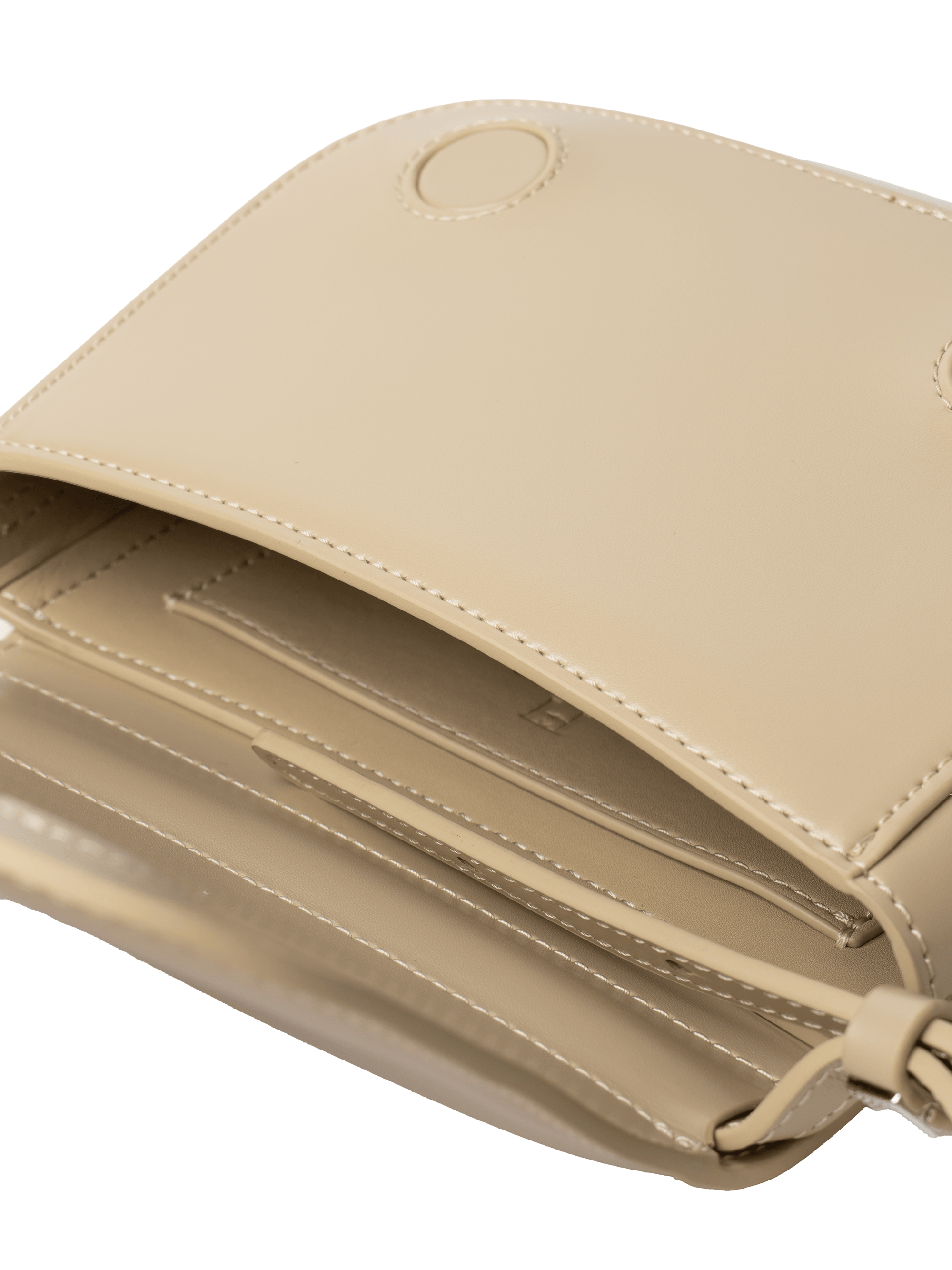 Luna - Ladies Leather Structured Bag I Beige