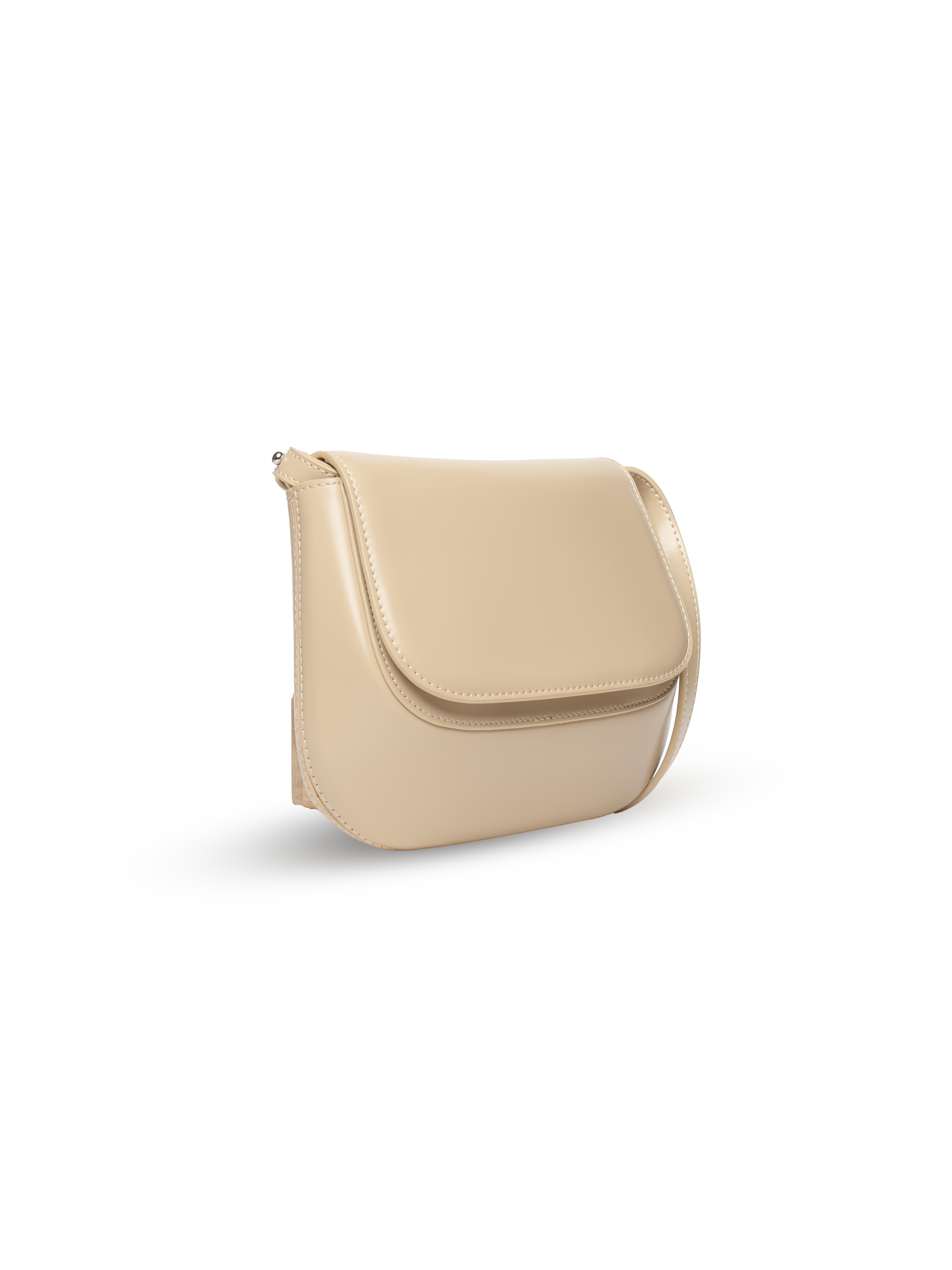 Luna - Ladies Leather Structured Bag I Beige