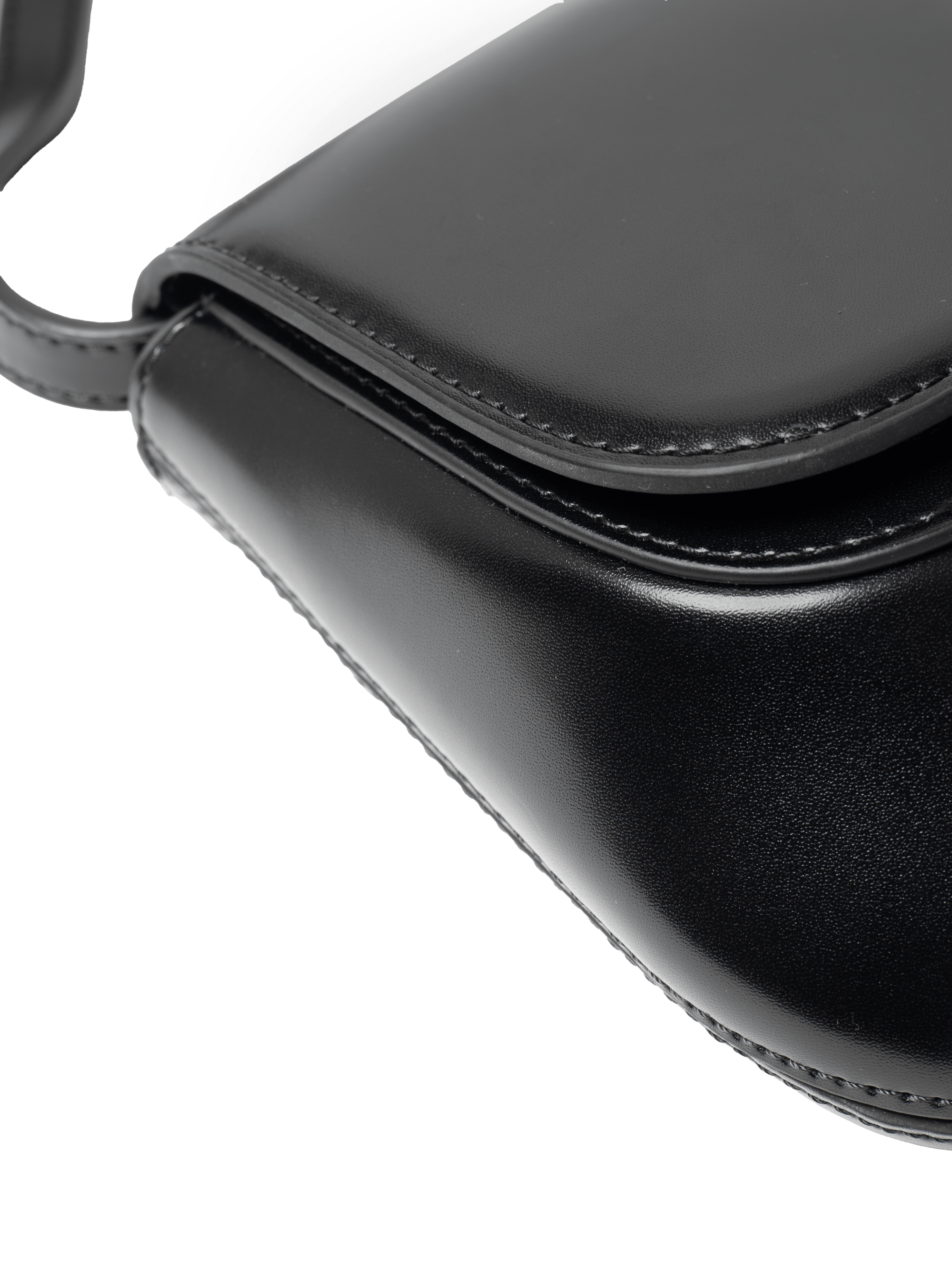 Luna - Ladies Leather Structured Bag I Black