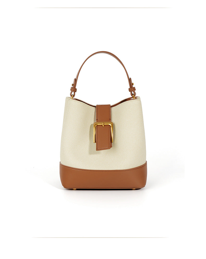 Sylvia - Ladies Leather Bucket Bag | Tan
