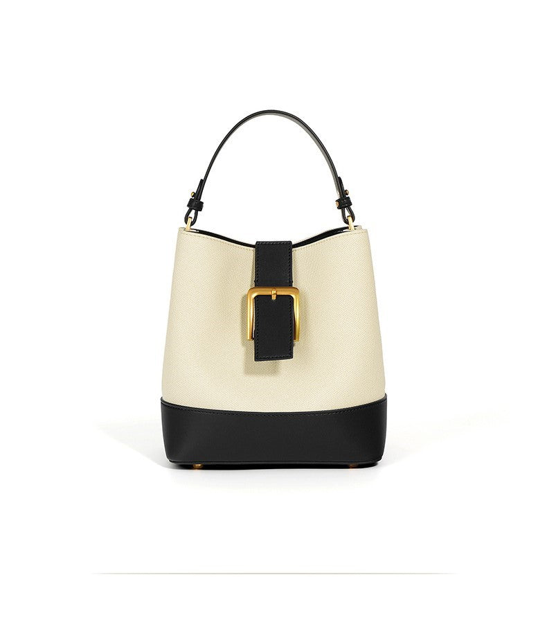 Sylvia - Ladies Leather Bucket Bag | Black