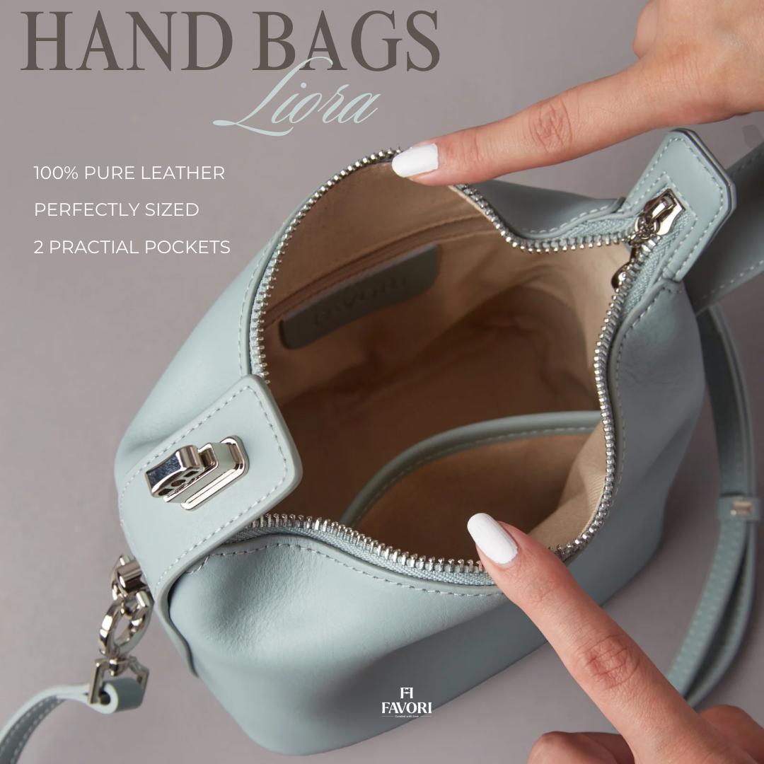 Liora - Ladies Leather Handbag | Illusion Blue