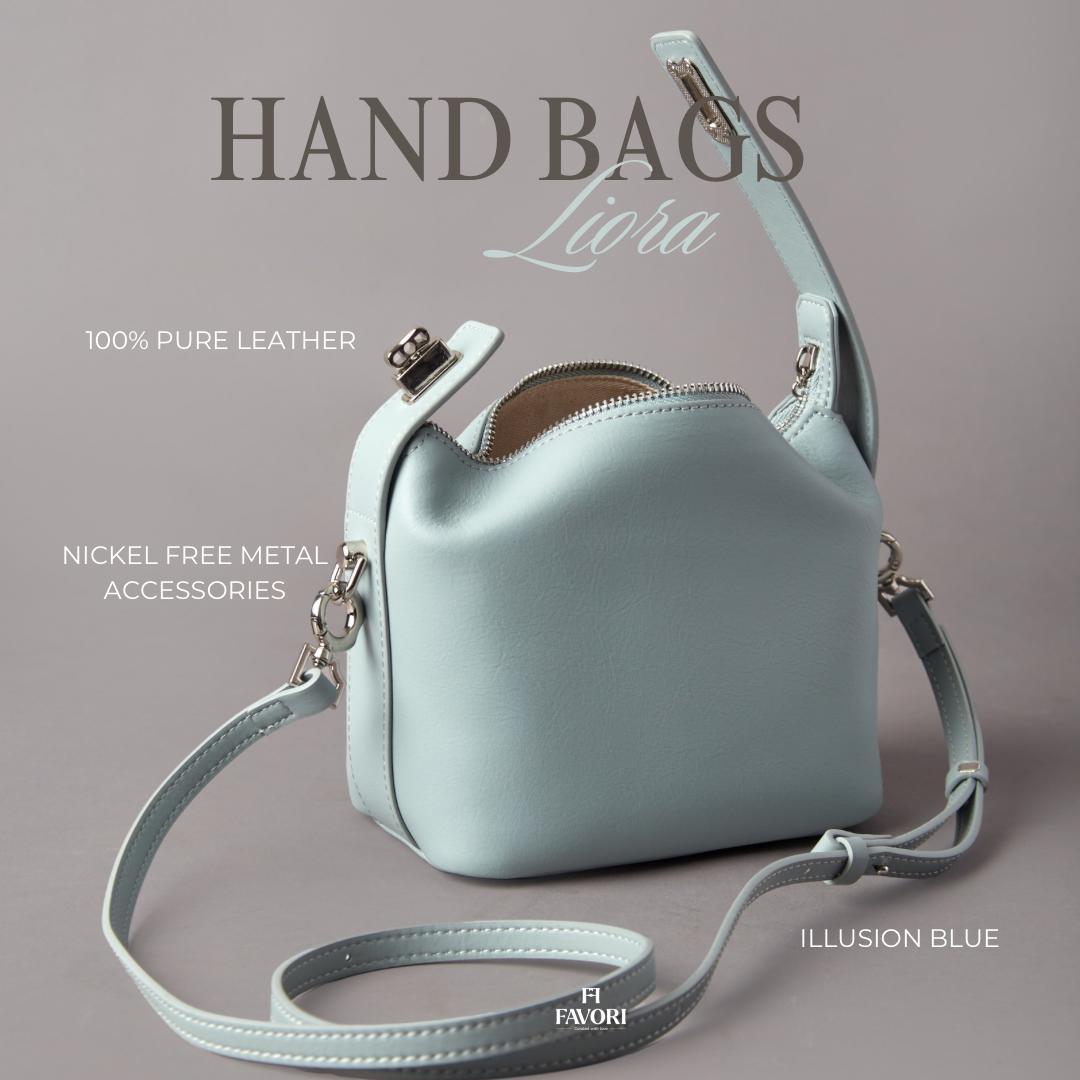 Liora - Ladies Leather Handbag | Illusion Blue