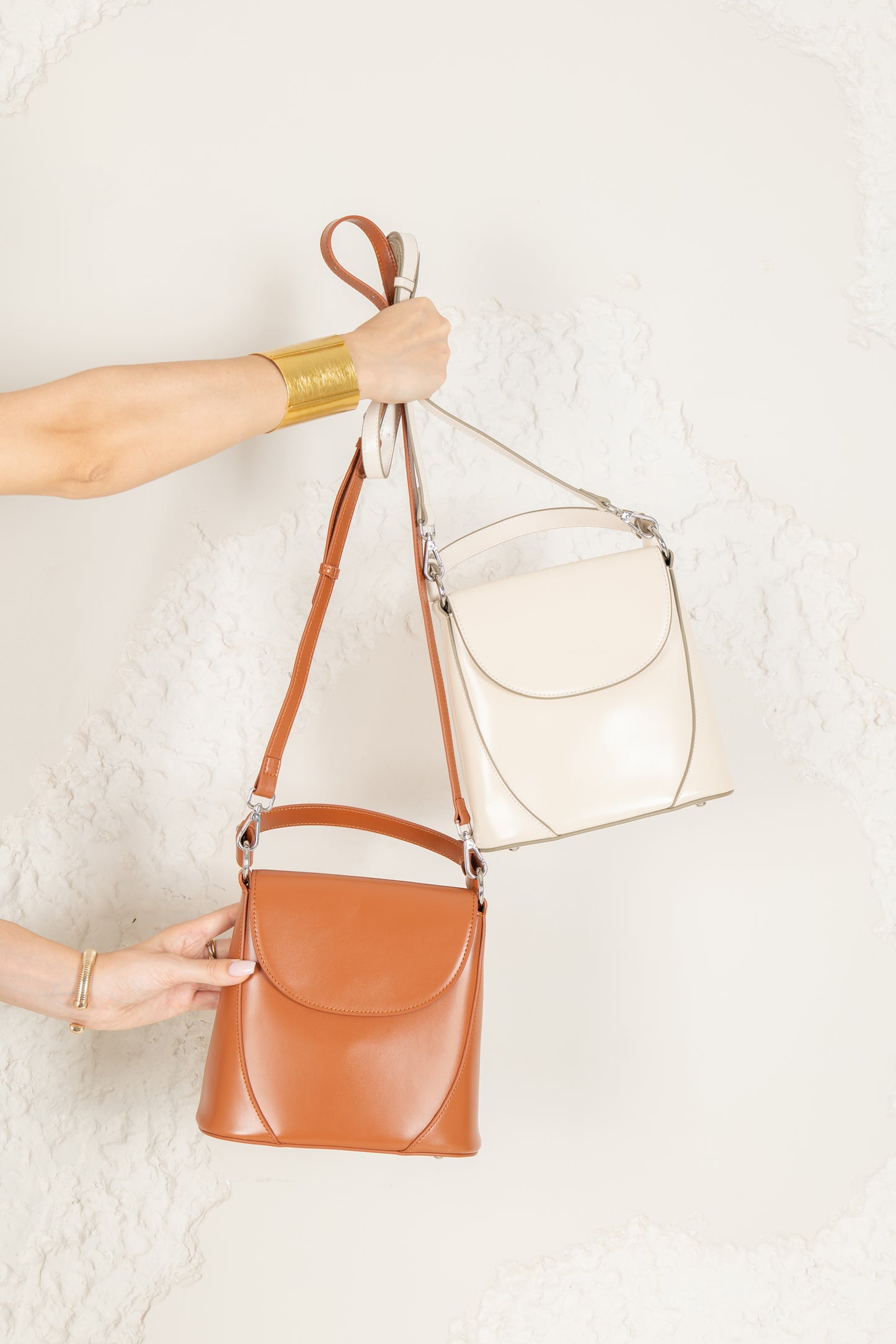 Vienna - Ladies leather structured Bucket bag
