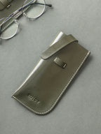 Set of Spectacle Case and Credit Card Holder - Leather | Olive