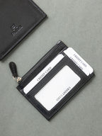 Set of Spectacle Case and Credit Card Holder - Leather | Black