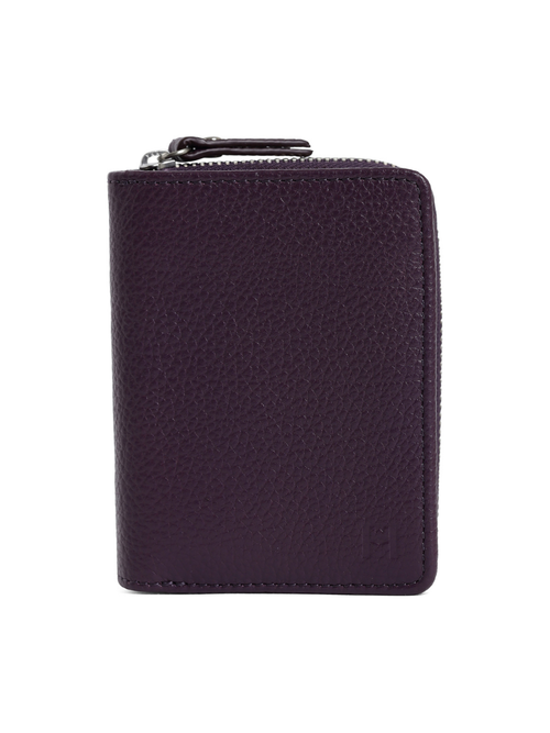 Aero Bi-Fold Wallet, Leather With RFID Blocking | Blackberry wine