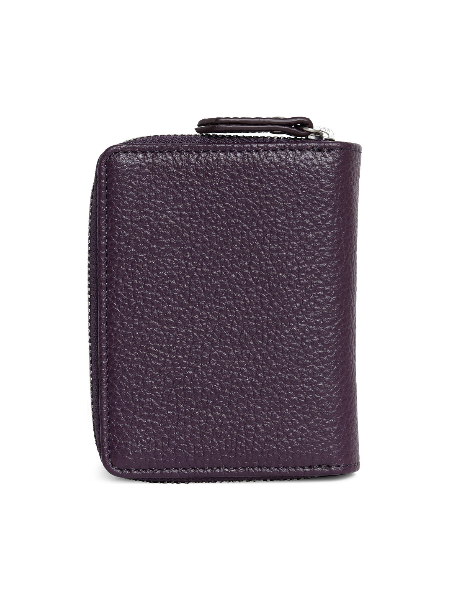 Aero Bi-Fold Wallet, Leather With RFID Blocking | Blackberry wine