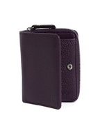 Aero Bi-Fold Wallet, Leather With RFID Blocking | Blackberry wine