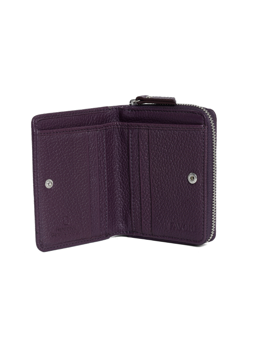Aero Bi-Fold Wallet, Leather With RFID Blocking | Blackberry wine