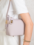 Lumi - Ladies leather Baguette | Mauve