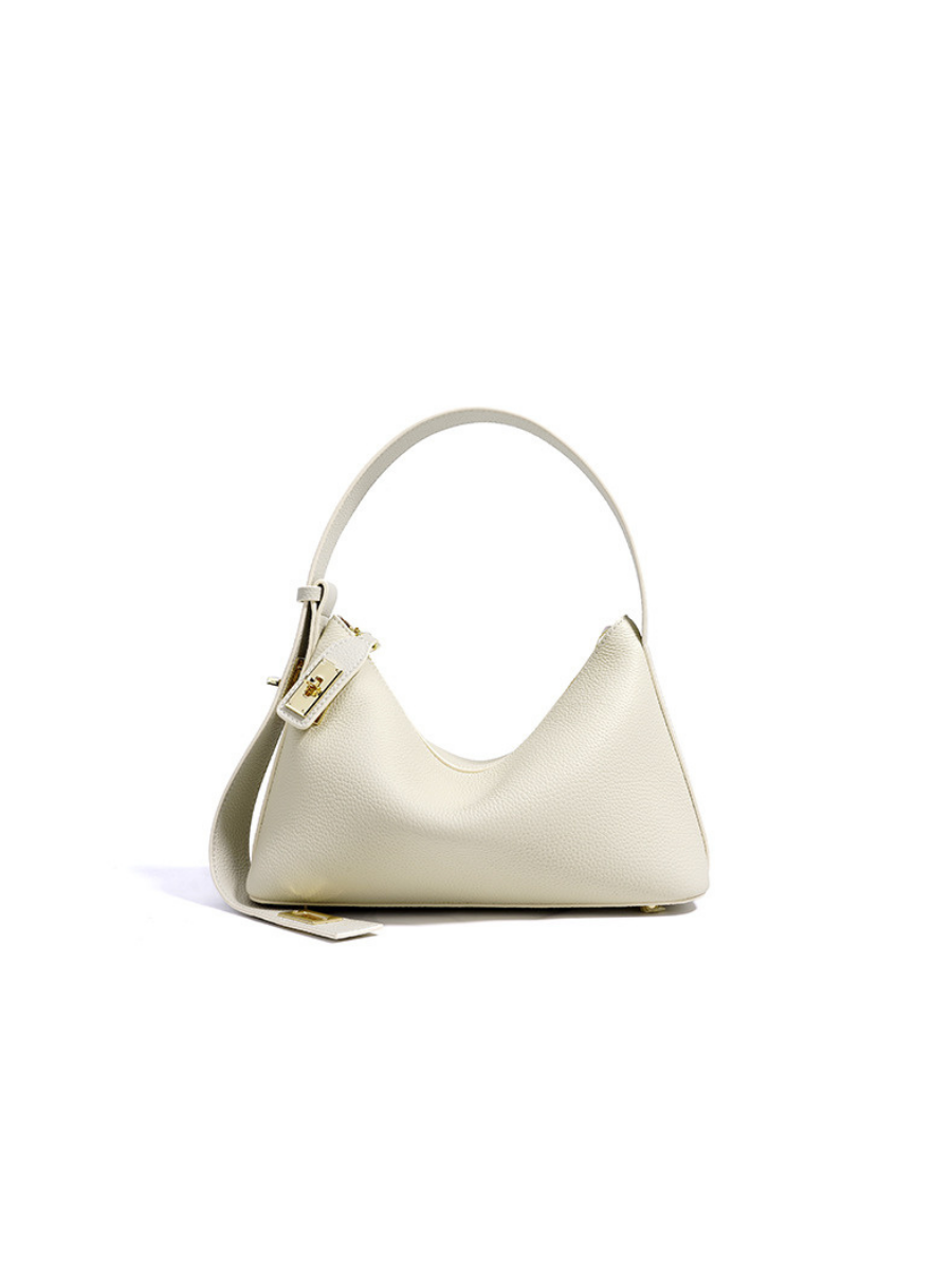 Lumi - Ladies leather Baguette | Ivory