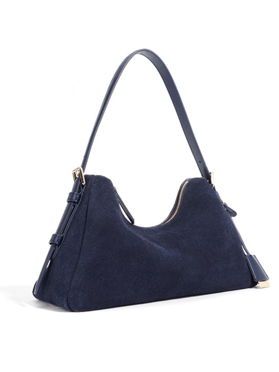 Velena - Ladies suede leather Baguette Bag