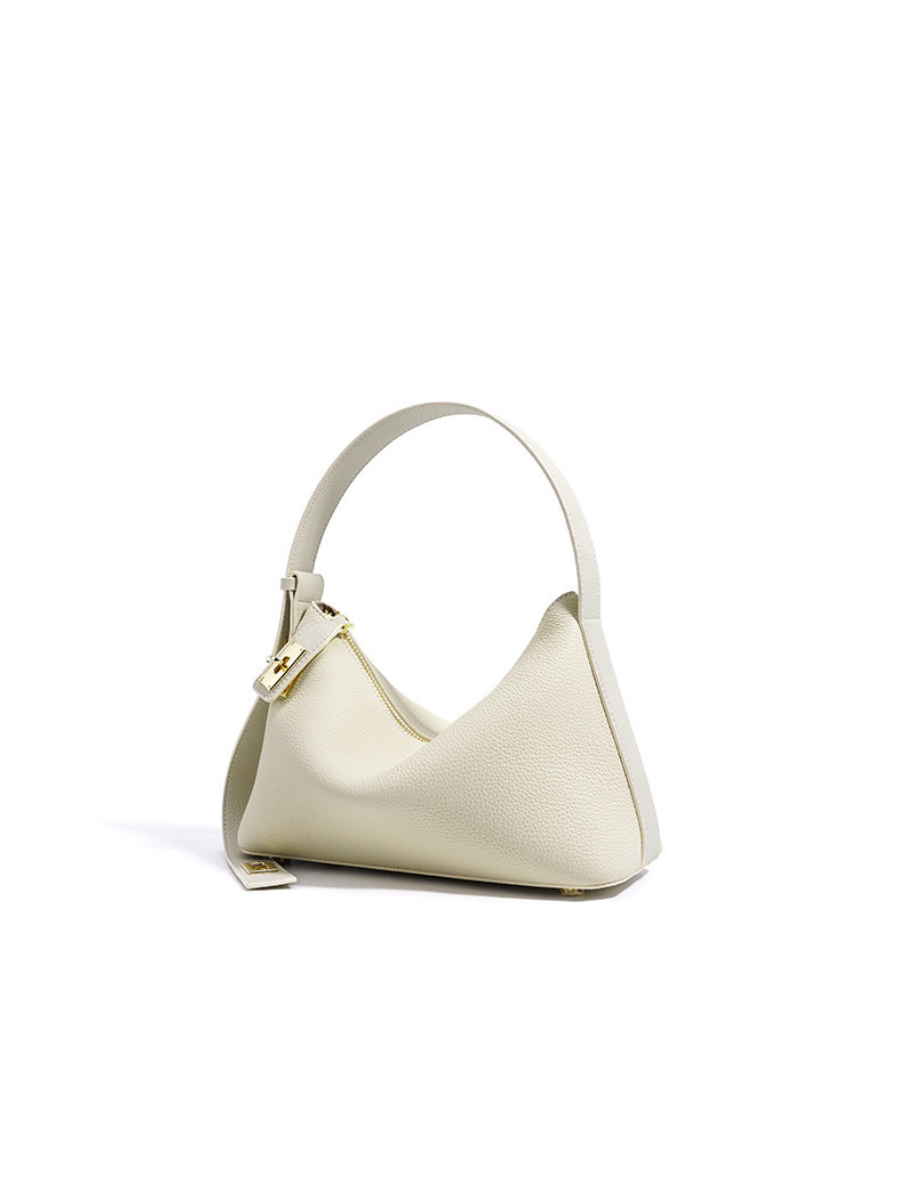 Lumi - Ladies leather Baguette | Ivory