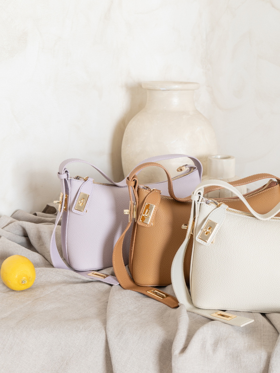 Lumi - Ladies leather Baguette | Ivory