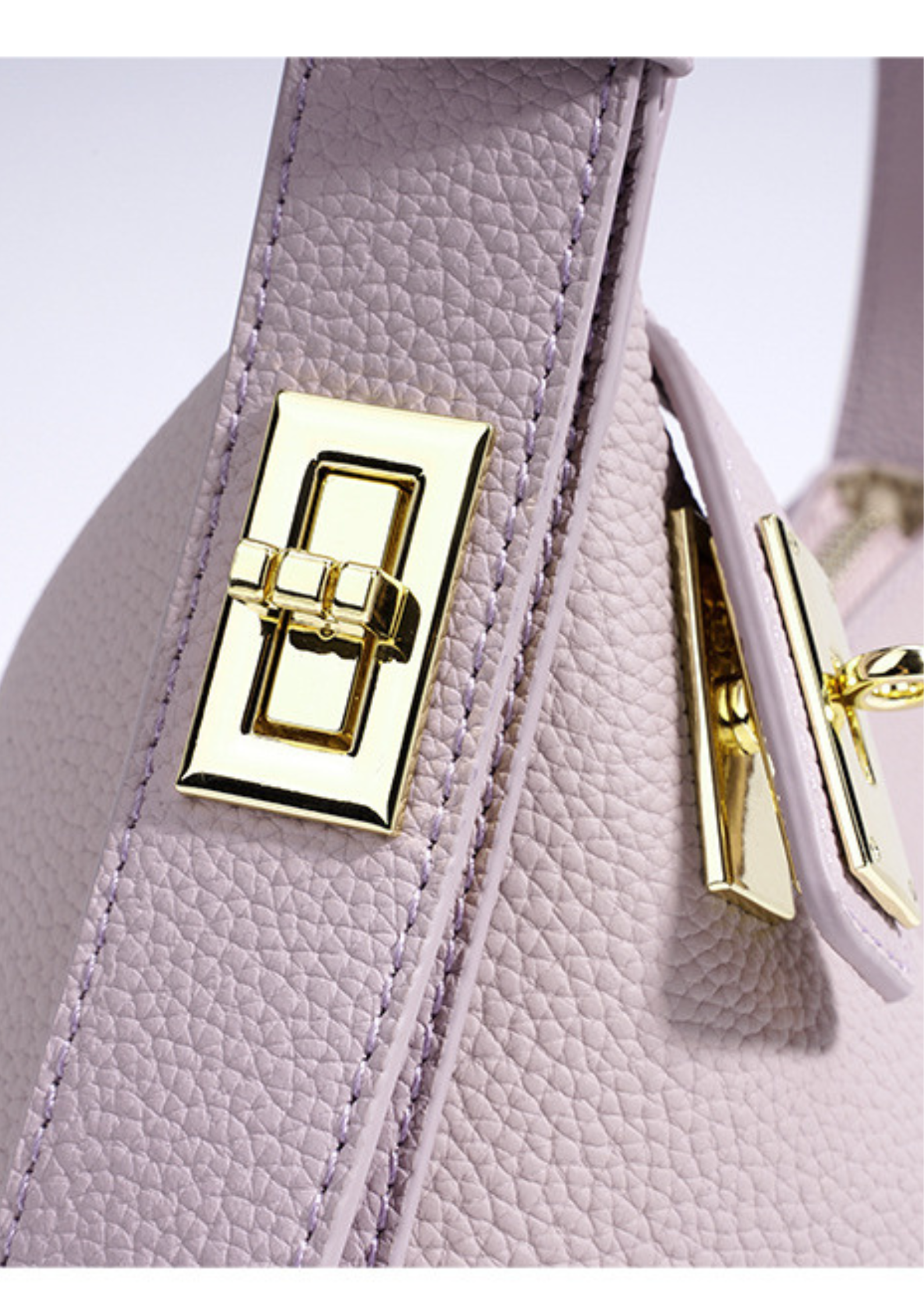 Lumi - Ladies leather Baguette | Mauve