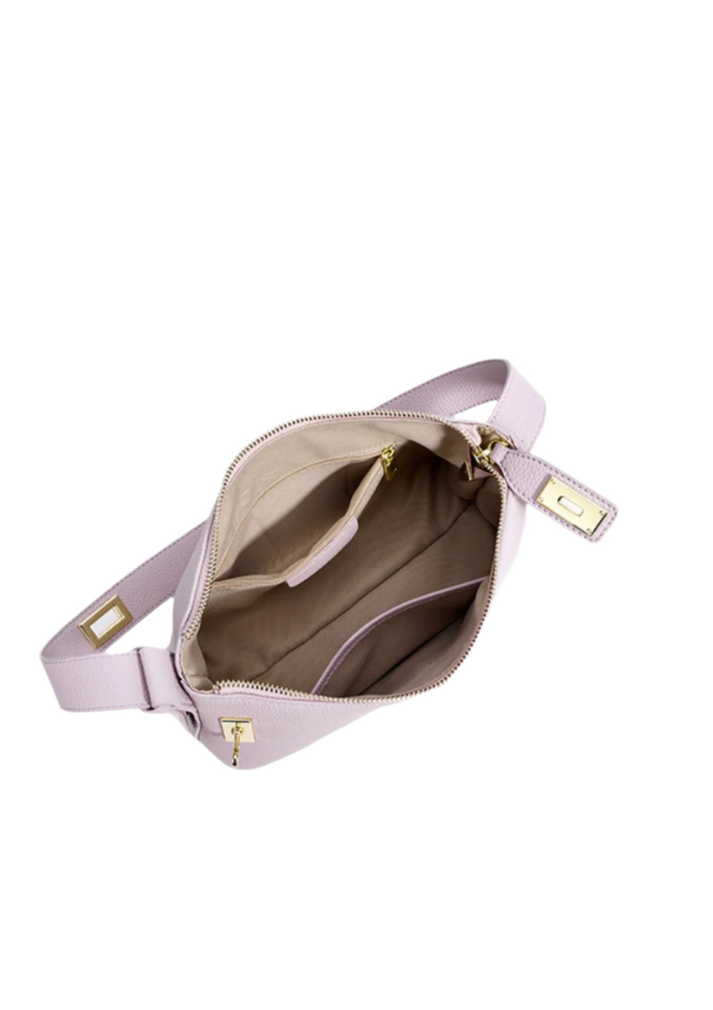 Lumi - Ladies leather Baguette | Mauve