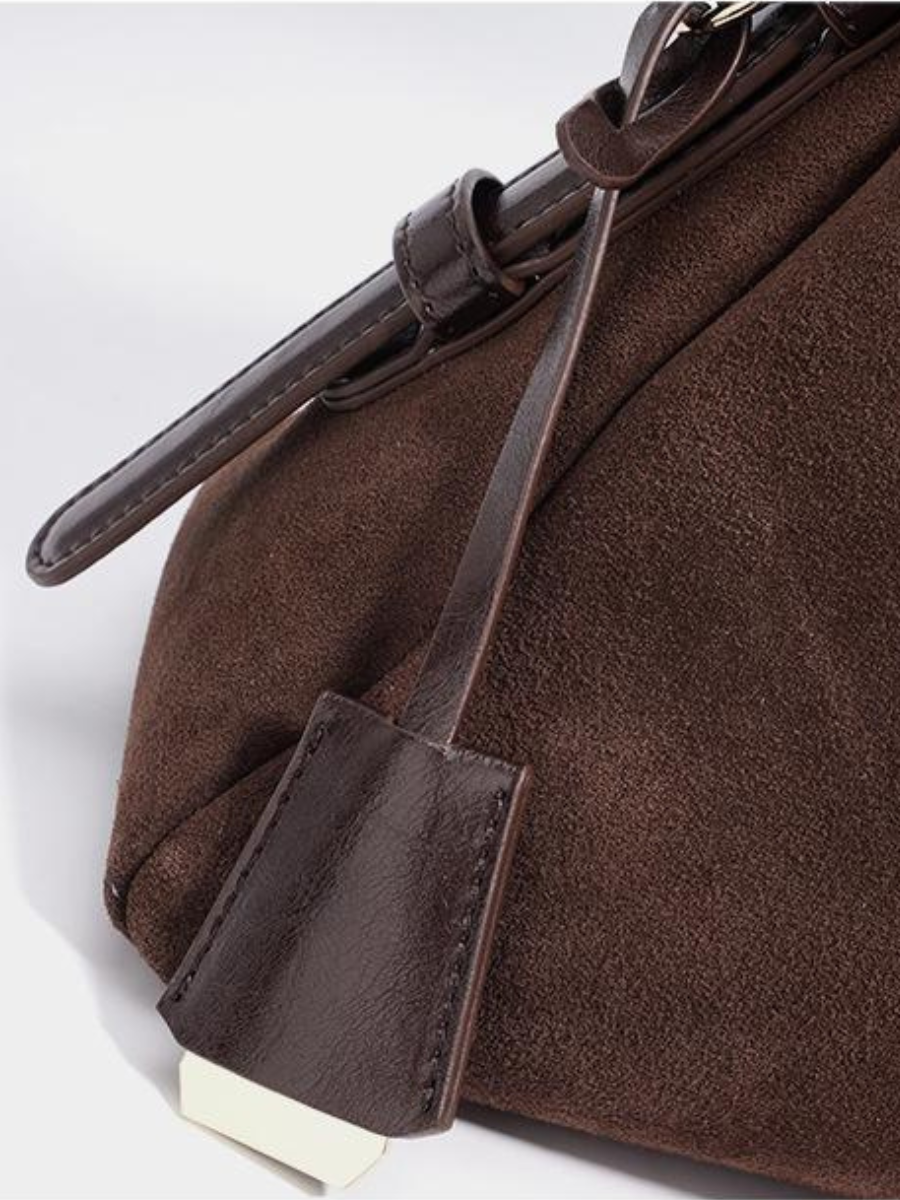 Velena - Ladies suede leather Baguette Bag