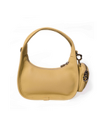 Jolie - Ladies Leather Hobo With Hanging Airpod Case | Butter Yellow