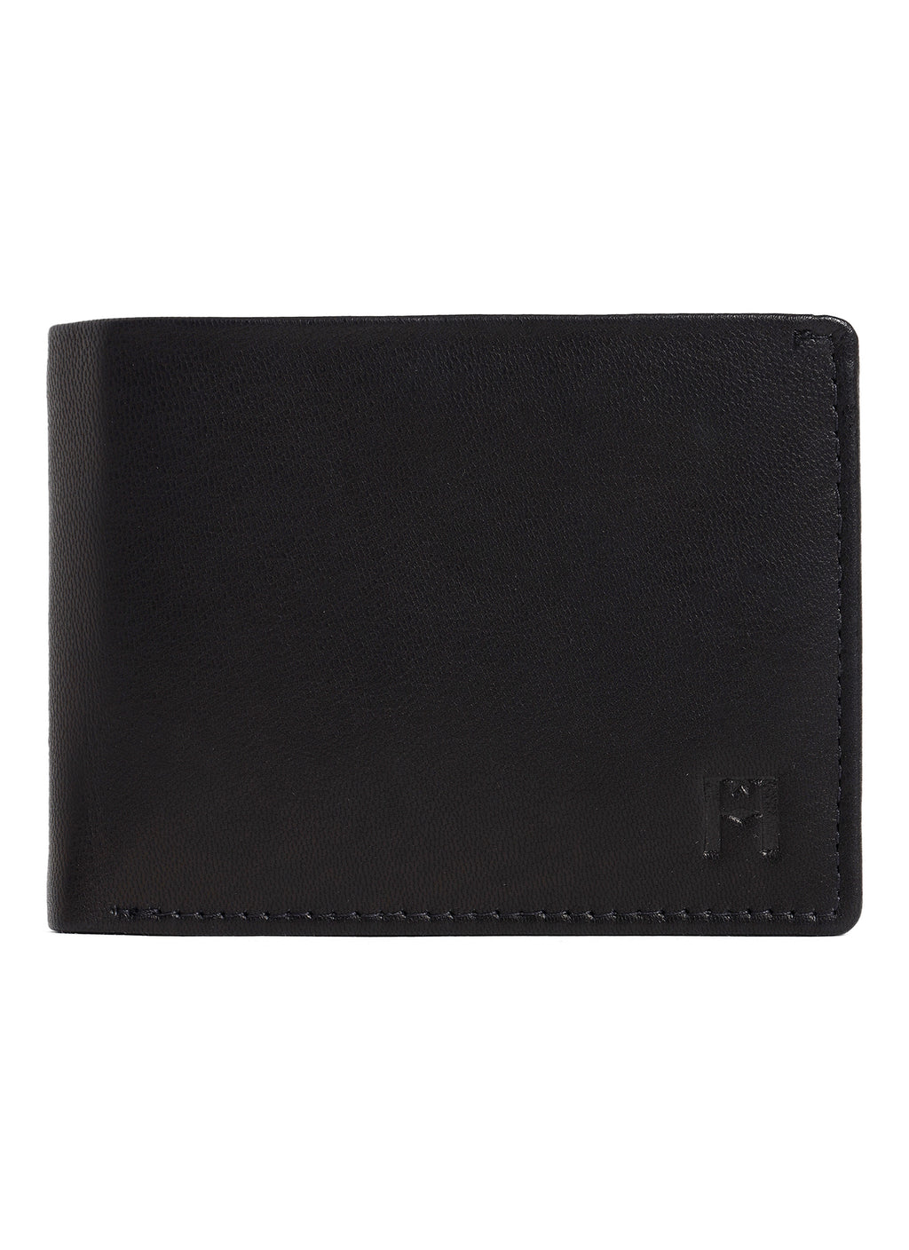 Snello Bi-Fold Men's Leather Wallet With RFID | Black
