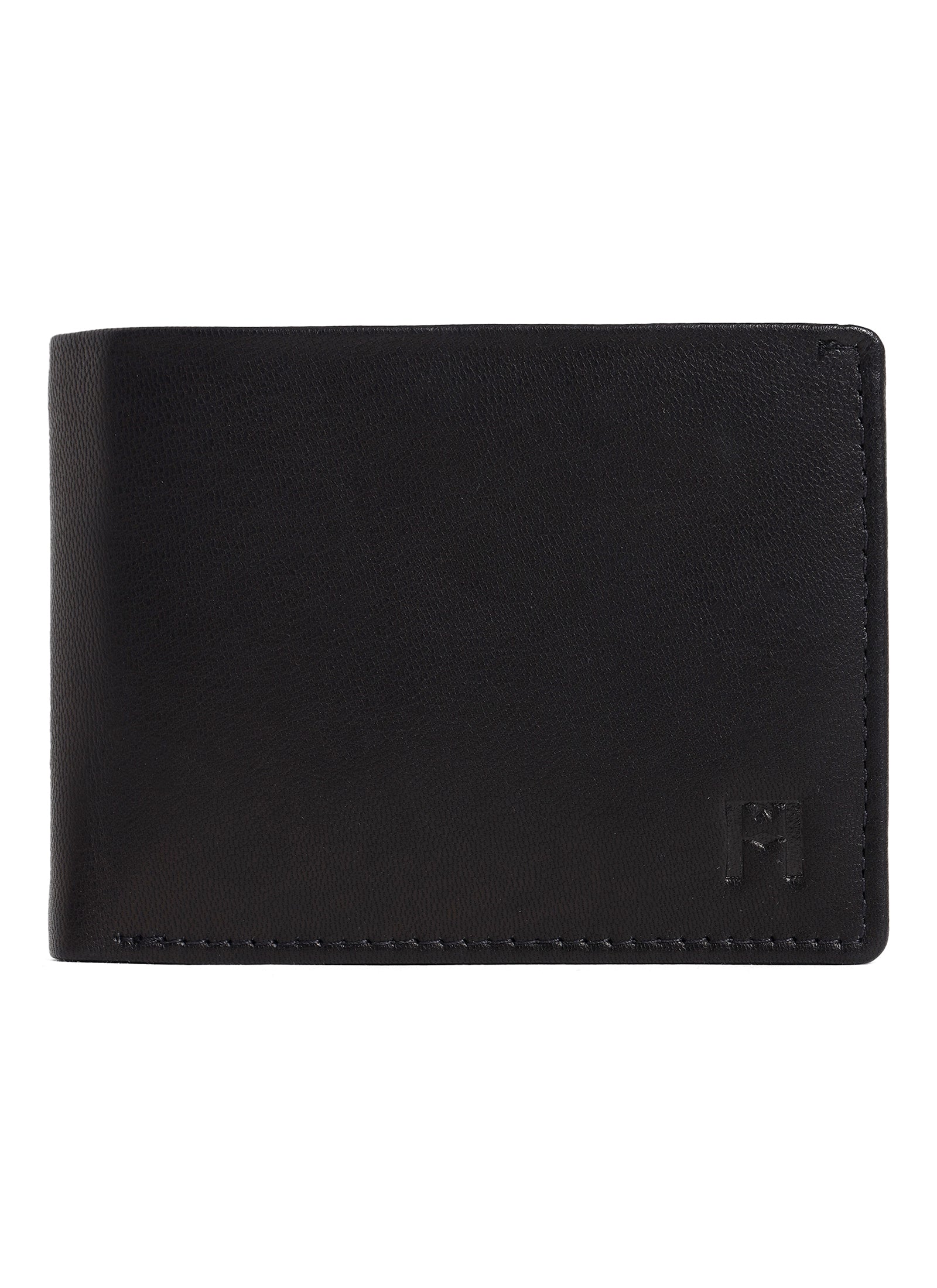 Snello Bi-Fold Men's Leather Wallet With RFID | Black