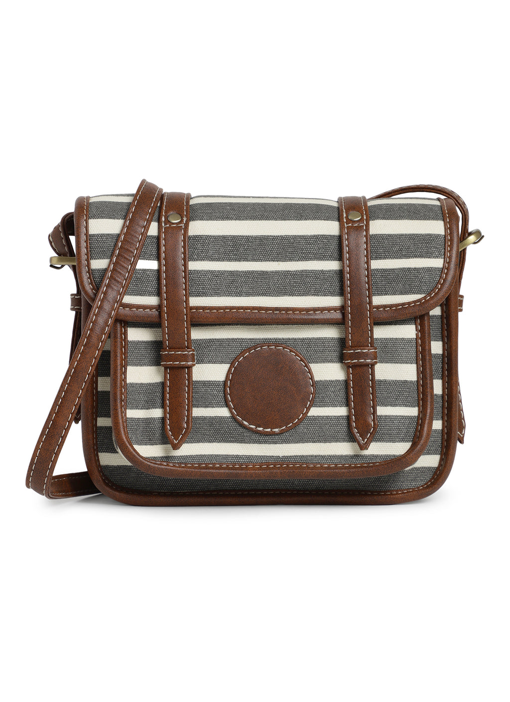 Retro Stripe Ladies Cross Body Bag