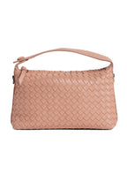 Fero - Ladies Woven Handbag, Faux Leather | Blush Pink