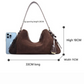 Velena - Ladies suede leather Baguette Bag