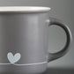 Coffee Mug -Grey Heart