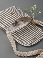 Retro Stripe Ladies Sling Bag