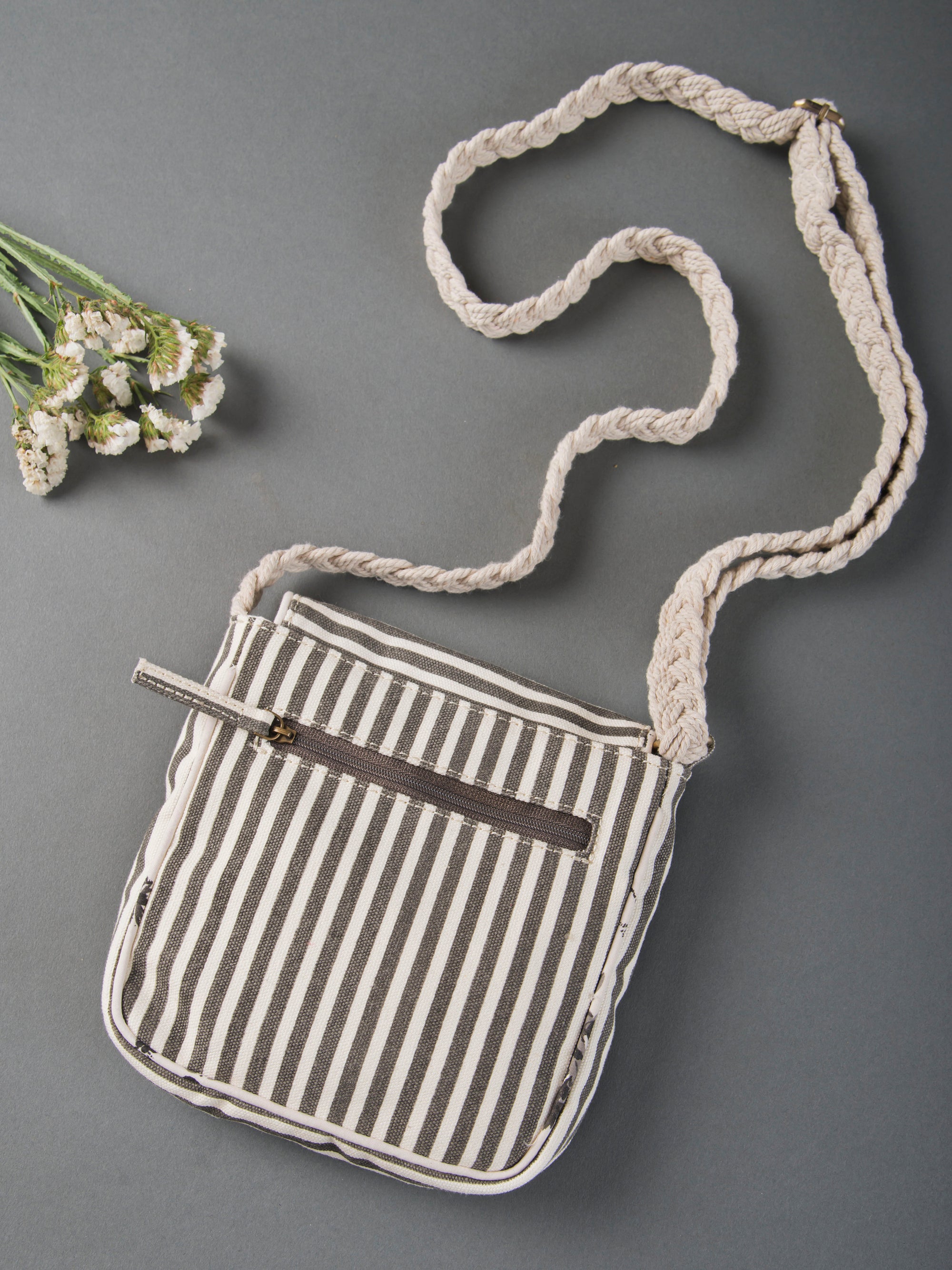 Retro Stripe Ladies Sling Bag