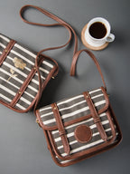 Retro Stripe Ladies Cross Body Bag