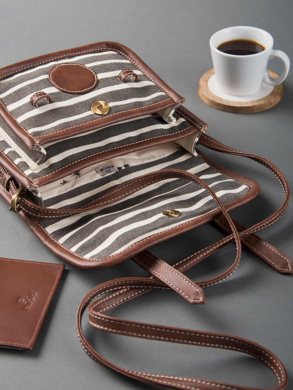 Retro Stripe Ladies Cross Body Bag