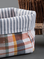 Navy Nouveau Bread Basket