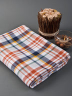 Table cover in high quality cotton check pattern