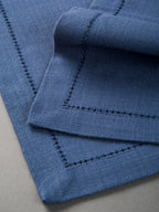 Navy Noveau Placemat And Napkin Set - 4pcs Each