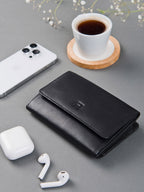 Genuine leather ladies wallet with RFID protection