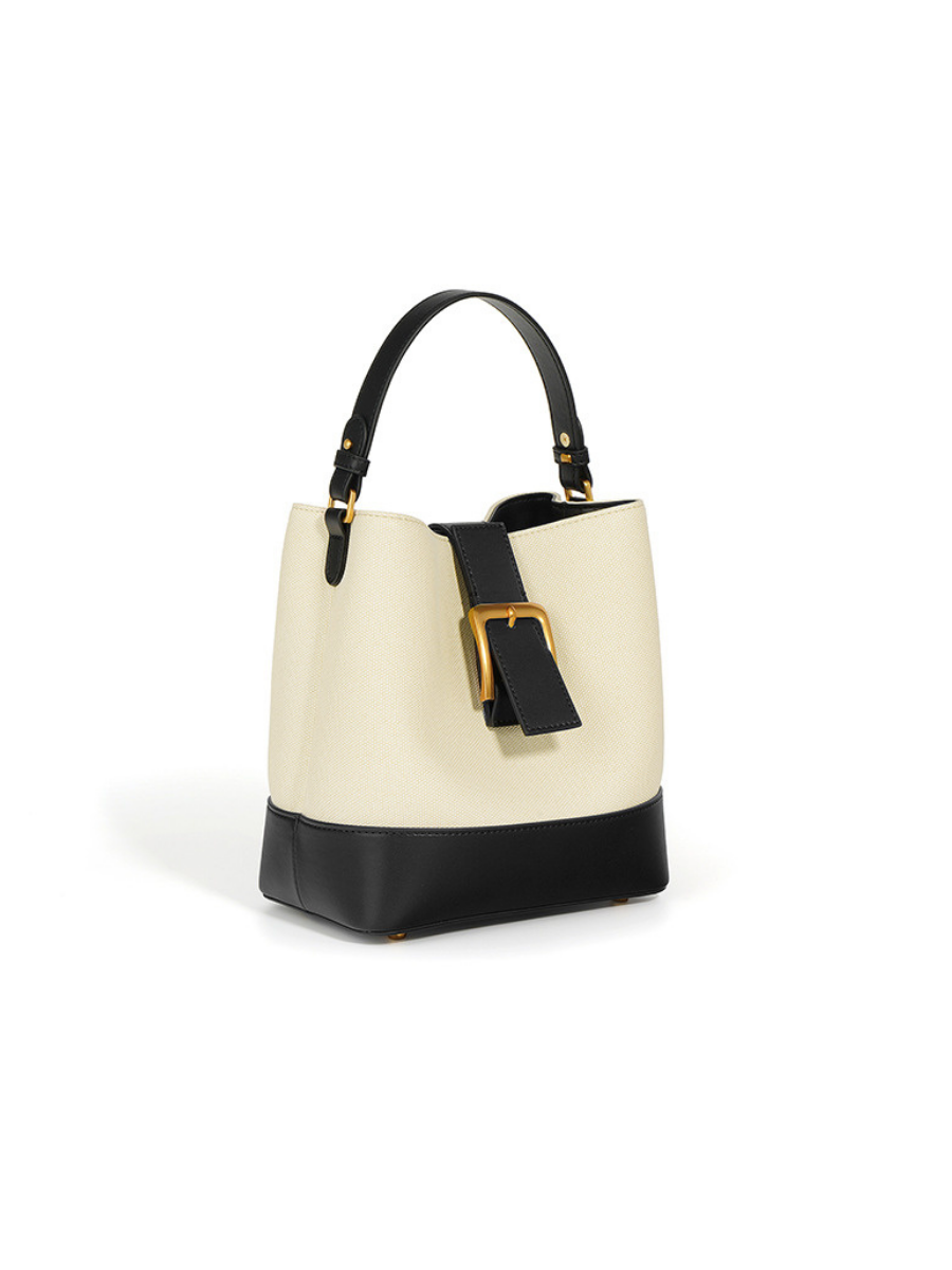 Sylvia - Ladies Leather Bucket Bag | Black