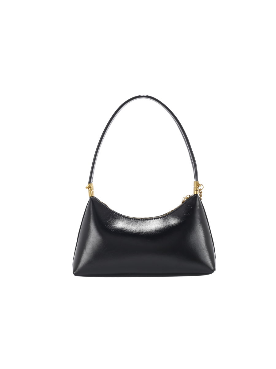 Clara - Ladies Baguette Bag, Faux Leather | Black
