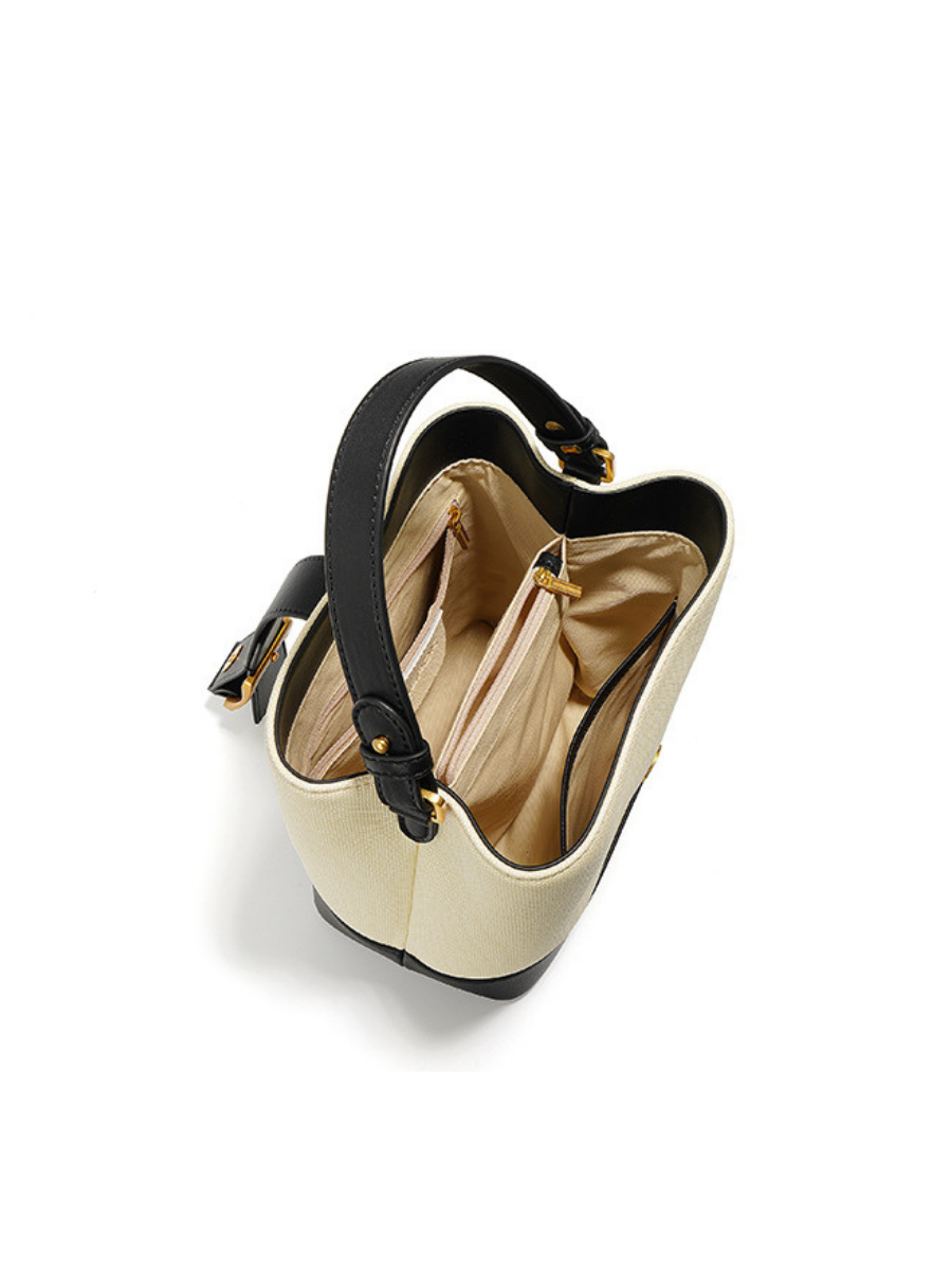 Sylvia - Ladies Leather Bucket Bag | Black